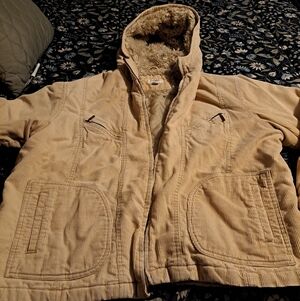 Cato Tan Hooded Corduroy Jacket